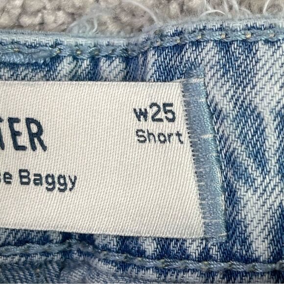 Hollister Jeans Womens 25 Short Blue Baggy Wide Leg High Rise Lightweight Cuffed - Picture 6 of 12